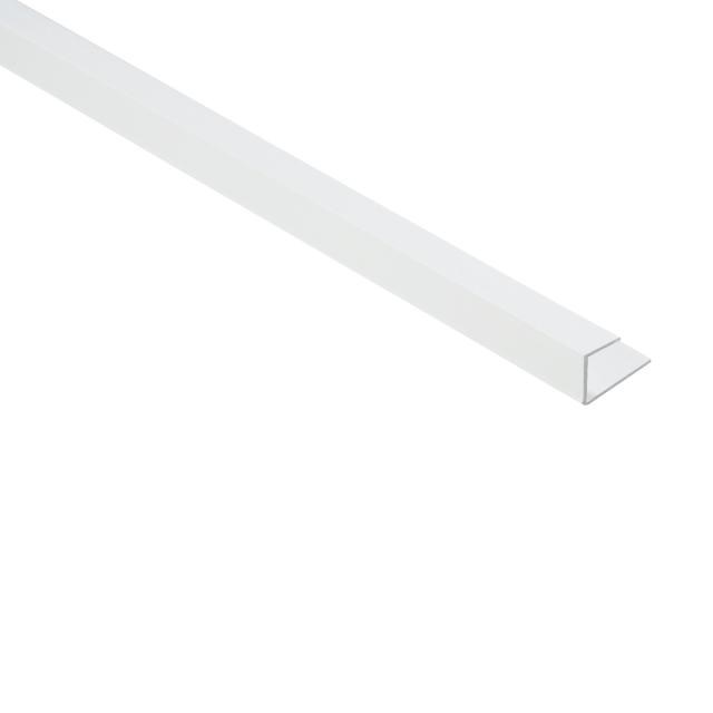 Omvattingsprofiel hard pvc wit L= 2500mm - 3738-2.50-WIT