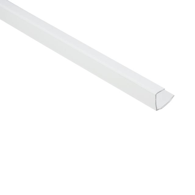 Omvattingsprofiel hard pvc wit L= 2500mm - 3741-2.50-WIT