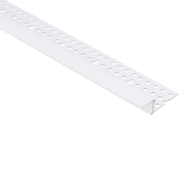 Aansluitprofiel voor gipsplaat hard pvc L= 3050mm - 37824-3.05