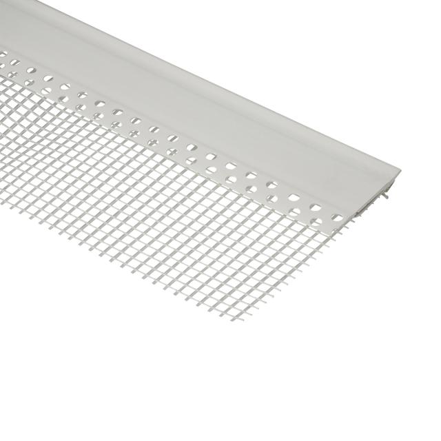 Aansluitprofiel hard pvc wit L= 2500mm - 3749-2.50-WIT