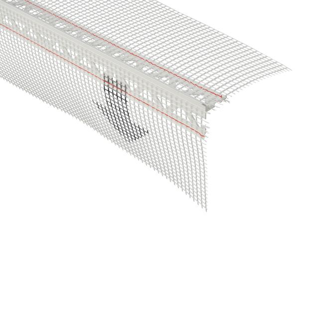 Afsluitprofiel pvc wit L= 2500mm - 37942-2.50-WIT