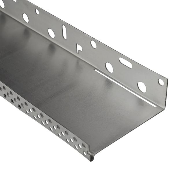 Sokkelprofiel aluminium blank L= 2500mm - 90609-2.50