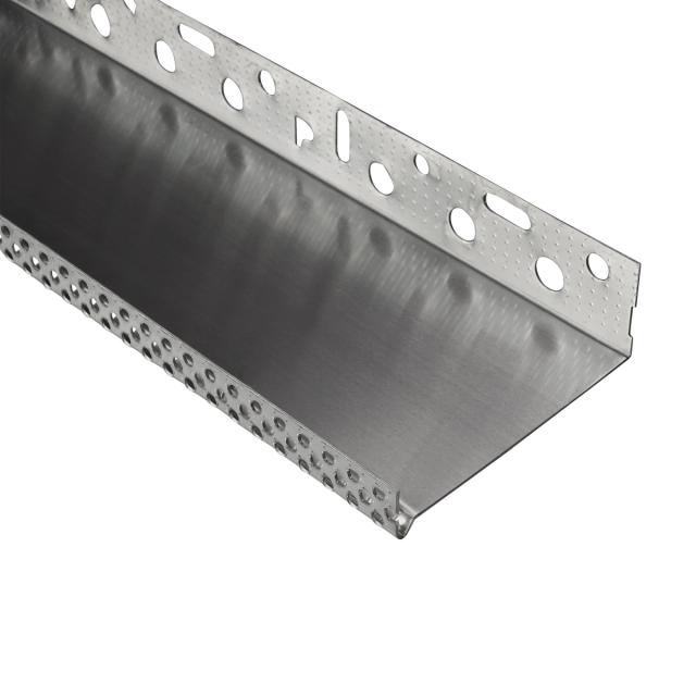 Sokkelprofiel aluminium blank L= 2500mm - 91010-2.50