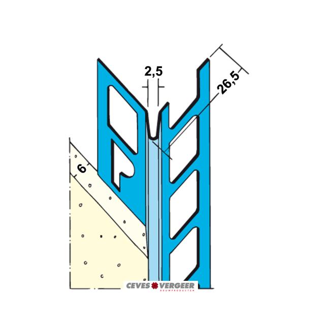 Hoekbeschermer verzinkt staal L= 2700mm - 1084-2.70