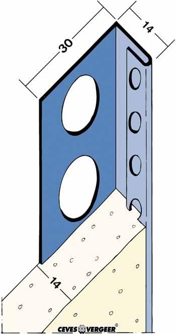 Stucstopprofiel rvs L= 3000mm - 2251-3.00