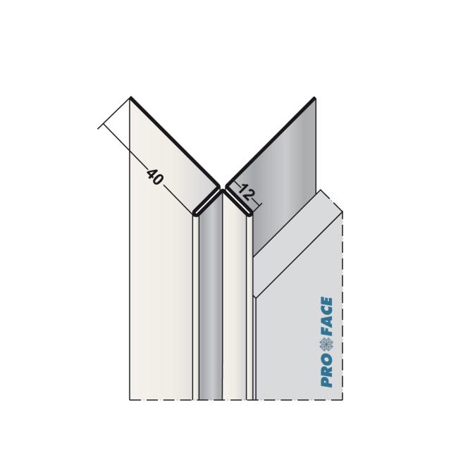 Proface -CORNEX A aluminium blank L= 2500mm - C120S-ARAL250