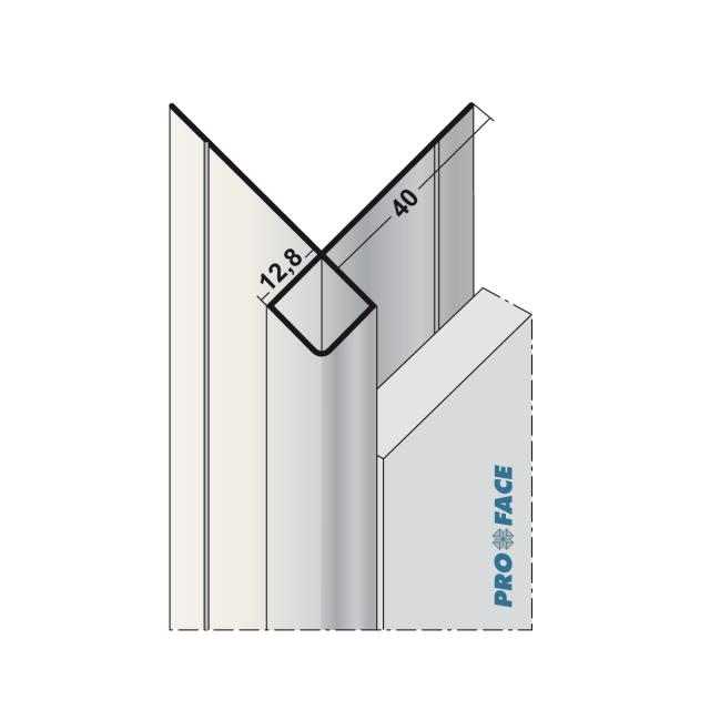 Proface -CORNEX AA aluminium geanodiseerd L= 3000mm - C128-AA300