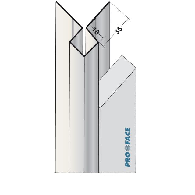 Proface -CORNEX A aluminium blank L= 2500mm - C180-ARAL250