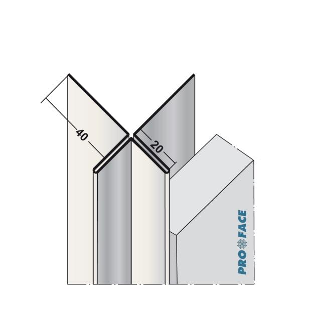 Proface -CORNEX A aluminium blank L= 2500mm - C200S-ARAL250