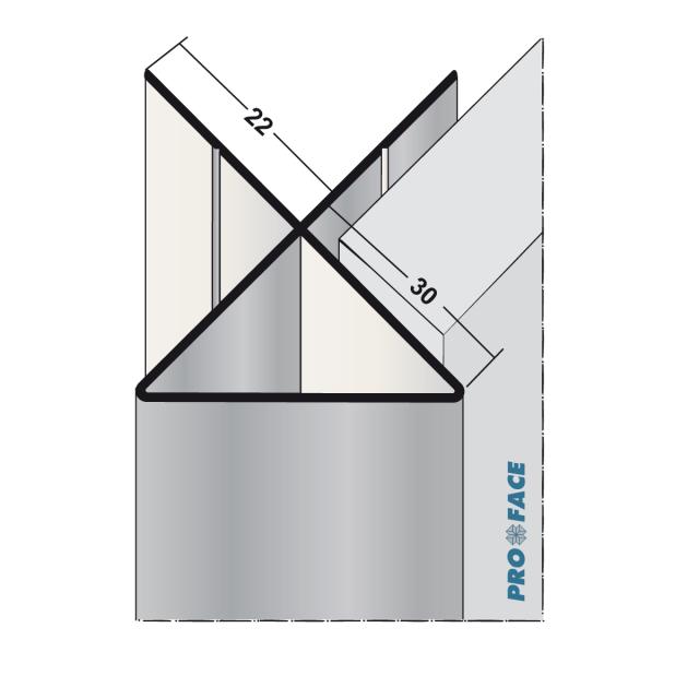 Proface -CORNEX AW aluminium wit L= 3055mm - C300-AW305