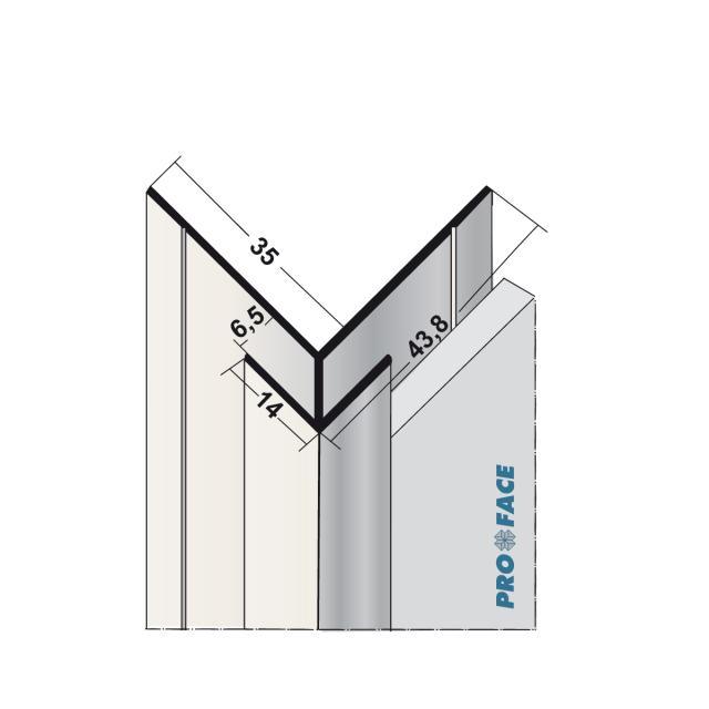 Proface -CORNEX ARAL aluminium blank L= 3055mm - C65U-ARAL305