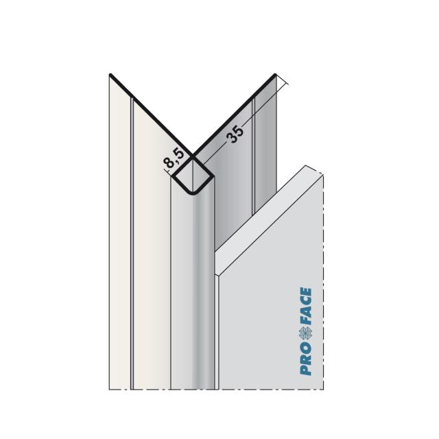 Proface -CORNEX aluminium wit L= 3055mm - C85-AW305