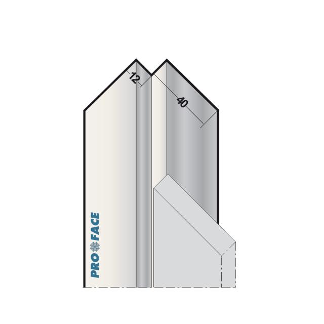 Proface -CORNIN aluminium blank L= 2500mm - CI120-ARAL250
