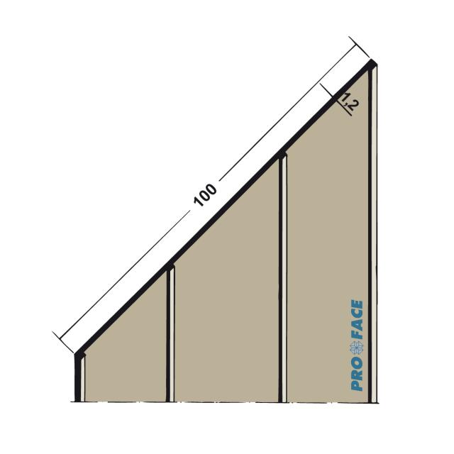 Proface -YOIN-FLEX P zacht pvc zwart - FL1000-PBL2500