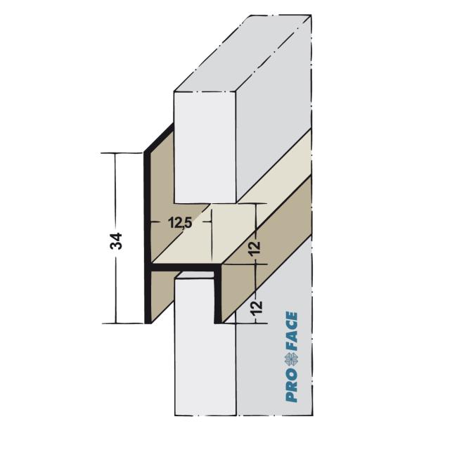 Proface -YOIN-HS P hard pvc wit L= 2500mm - HS125-PW250