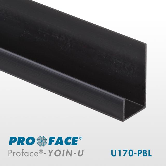 Proface -YOIN-U P hard pvc zwart L= 5000mm - U170-PBL500