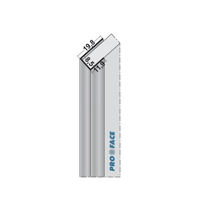 Proface -YOIN-U ARAL aluminium RAL L= 3055mm - U85-ARAL305