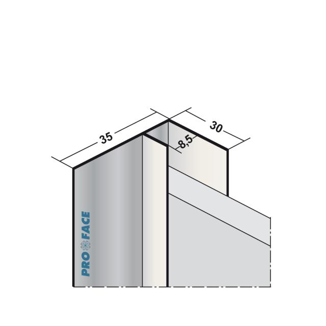 Proface -YOIN-U AA geeloxeerd L= 3000mm - U85FM-AA300