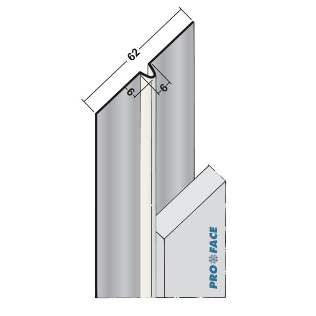 Proface -YOIN-V ARAL aluminium blank L= 2500mm - V60-ARAL250