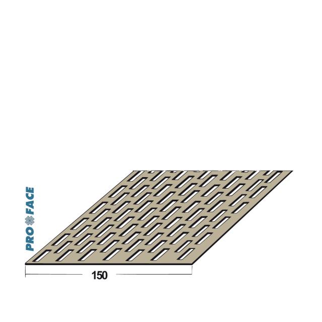 Proface -VENTILEX P hard pvc zwart L= 5000mm - VX1500S-PBL500