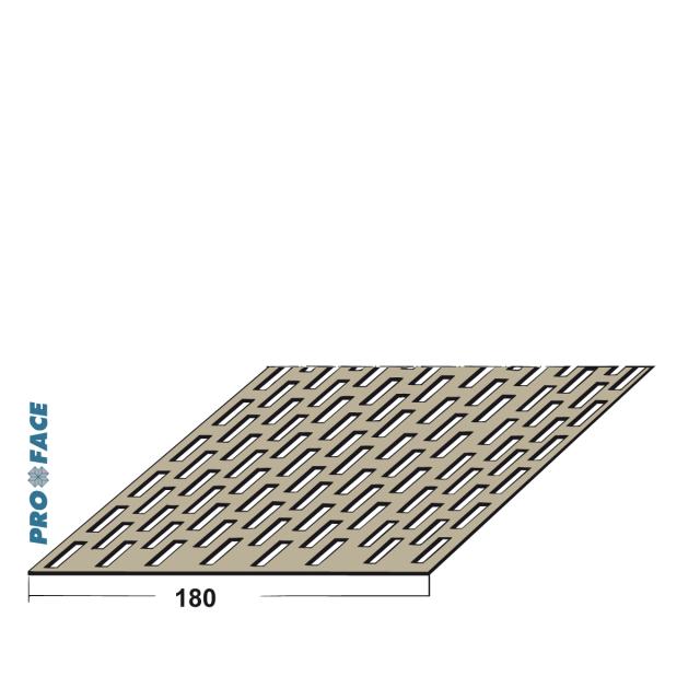 Proface -VENTILEX P hard pvc zwart L= 5000mm - VX1800S-PBL500