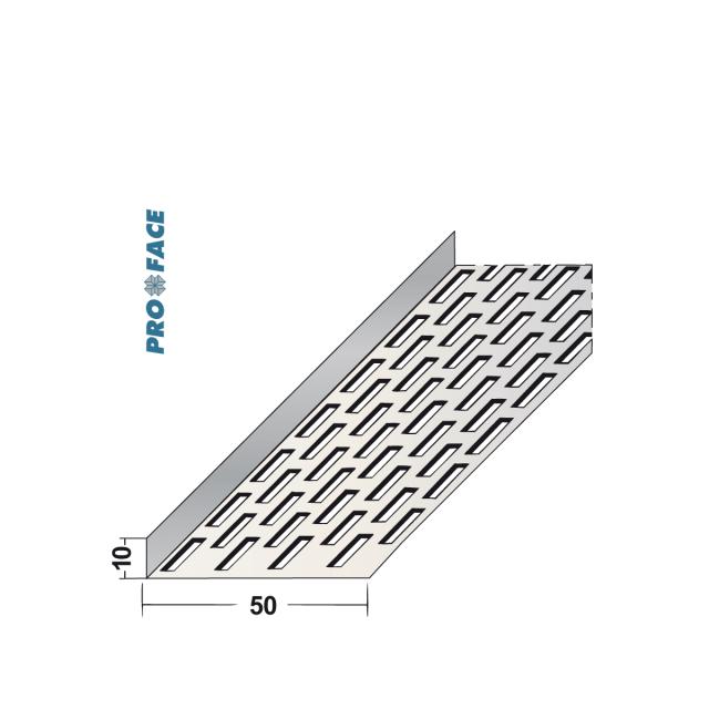 Proface -VENTILEX A aluminium blank L= 2500mm - VX500T-A250
