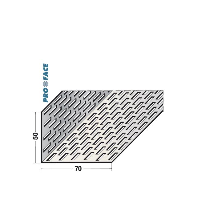 Proface -VENTILEX ABL aluminium zwart L= 2500mm - VX700D-ABL250