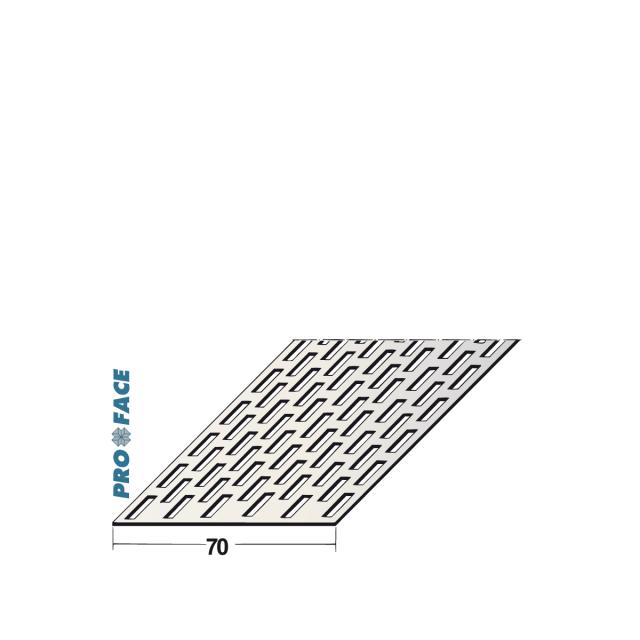 Proface -VENTILEX ABL aluminium zwart L= 2500mm - VX700F-ABL250
