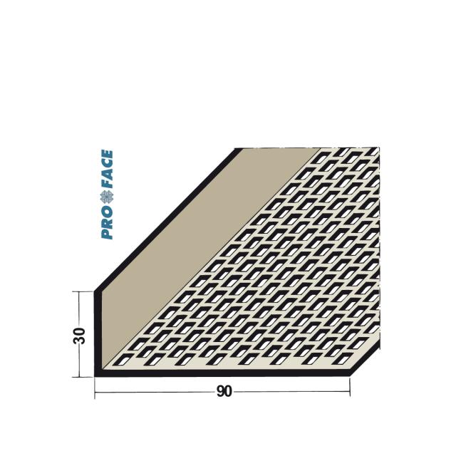 Proface -VENTILEX P hard pvc zwart L= 2500mm - VX900-PBL250