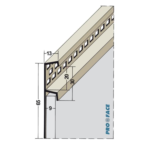 Proface -VENTILEX P hard pvc wit L= 2500mm - VX90-PW250