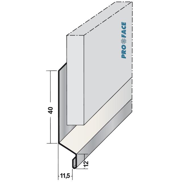 Proface -WATEX ARAL aluminium blank L= 2500mm - WT115-ARAL250