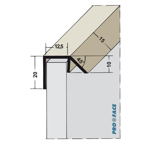 Proface -WATEX P hard pvc wit L= 2500mm - WT125-PW250