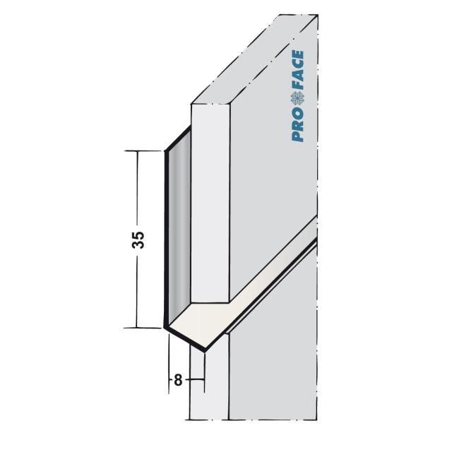 Proface -WATEX ARAL aluminium blank L= 2500mm - WT80-ARAL250