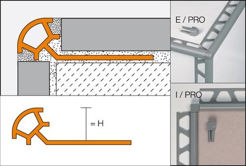 RONDEC-E/PRO hard pvc grafiet zwart - E-PRO60GS