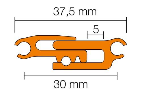 DILEX-ABT/MT aluminium L= 2500mm - ABT30MT-2.50