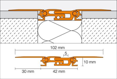 DILEX-ABTS aluminium L= 2500mm - ABTS100-2.50