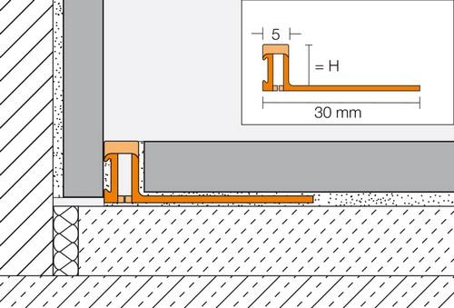 DILEX-BWA hard pvc pastelgrijs L= 2500mm - BWA80PG-2.50
