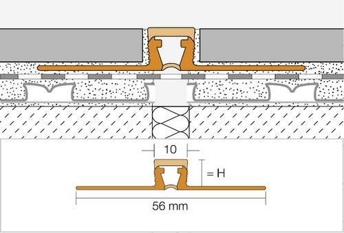 DILEX-BWB hard pvc licht beige L= 2500mm - BWB100HB-2.50