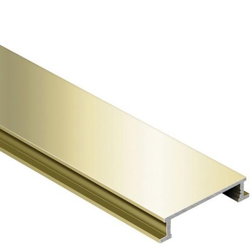 Designline-A aluminium messing glanzend L= 2500mm - DL625AMG-2.50