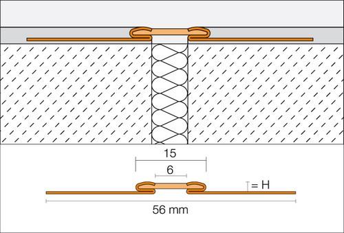 DILEX-EKSB rvs pastelgrijs L= 2500mm - EKSB60PG-2.50