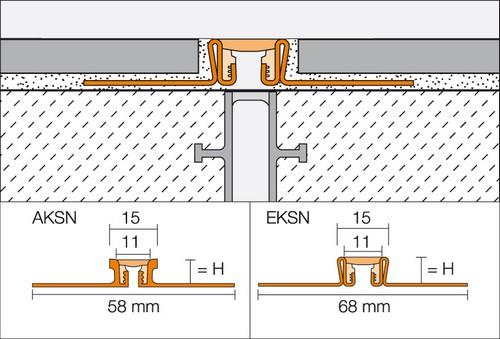 DILEX-EKSN rvs pastelgrijs L= 2500mm - EKSN210PG-2.50