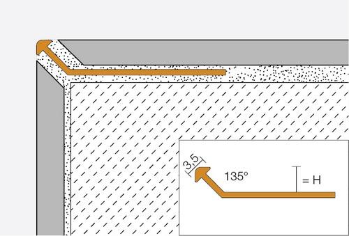 FINEC-TS aluminium structuur gecoat beigegrijs - F110TSBG-2.50