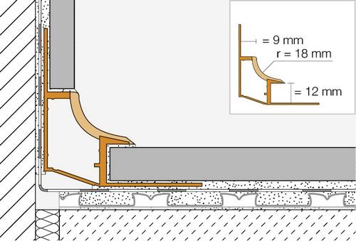 DILEX-HK hard pvc licht beige L= 2500mm - HKU12O9HB-2.50