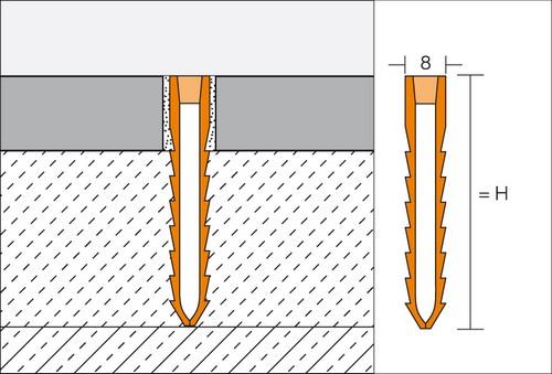 DILEX-MOP 50 hard pvc grijs L= 2500mm - MOP50G-2.50