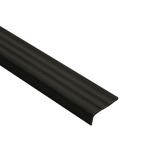 TREP-PE26 hard pvc grafiet zwart L= 2500mm - PE26-GS-2.50