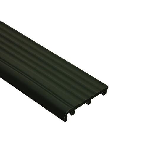 TREP-PE52 hard pvc grafiet zwart L= 2500mm - PE52-GS-2.50