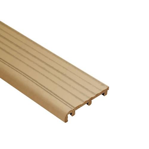 TREP-PE52 hard pvc licht beige L= 2500mm - PE52-HB-2.50