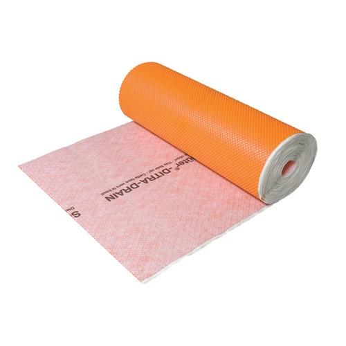 Ontkoppelingsmat 1m breed hard pvc rol 10 m1 - DITRA-DRAIN4-10 M