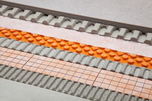 Ontkoppelingsmat 1m breed hard pvc rol 25 m1 - DITRA-DRAIN4-25 M