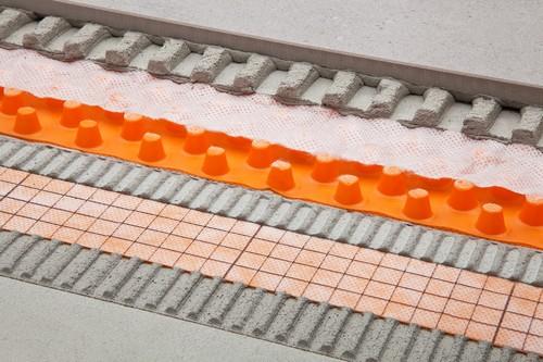 Ontkoppelingsmat 1m breed hard pvc rol 12,5 m1 - DITRA-DRAIN8-12M